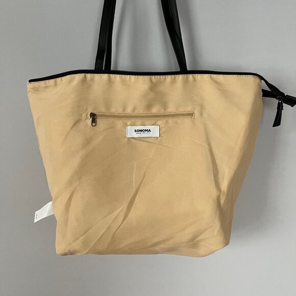 Sonoma Checkered Winter Tote Bag Black and White - Picture 7 of 9